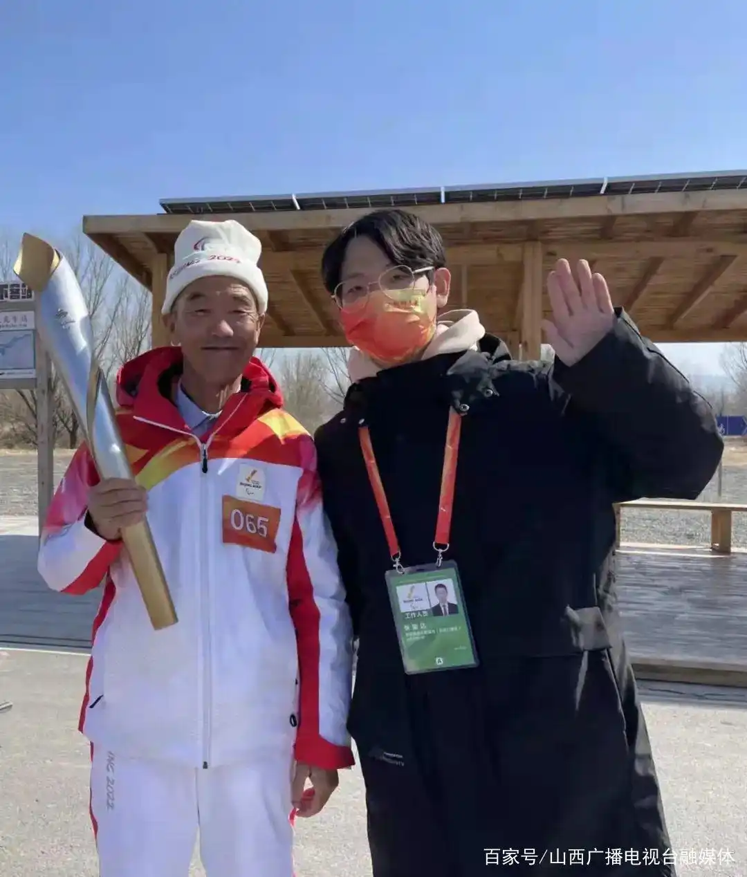 山西大学张骏达:冬奥会志愿者见证冬残奥会火炬传递全程