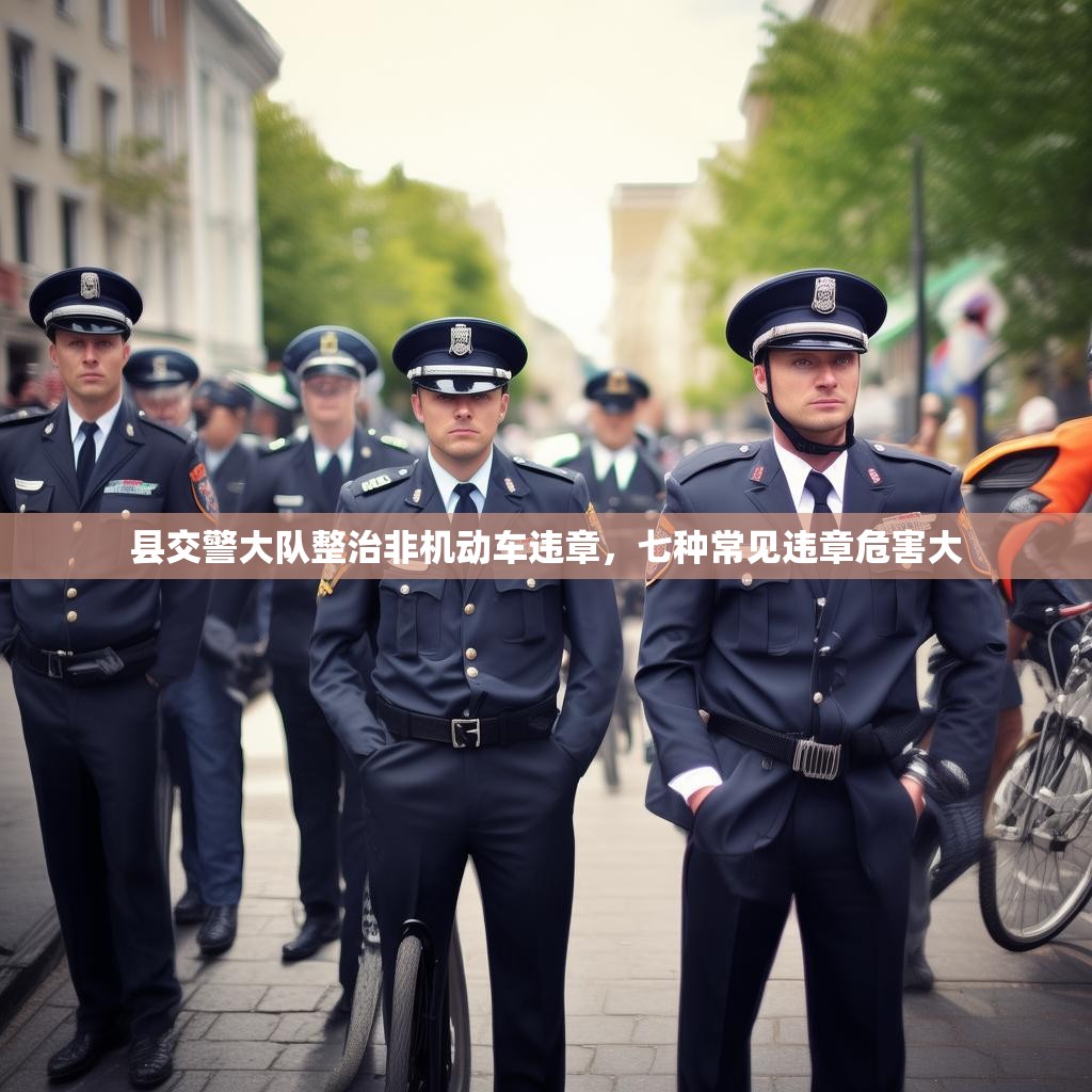 县交警大队整治非机动车违章，七种常见违章危害大