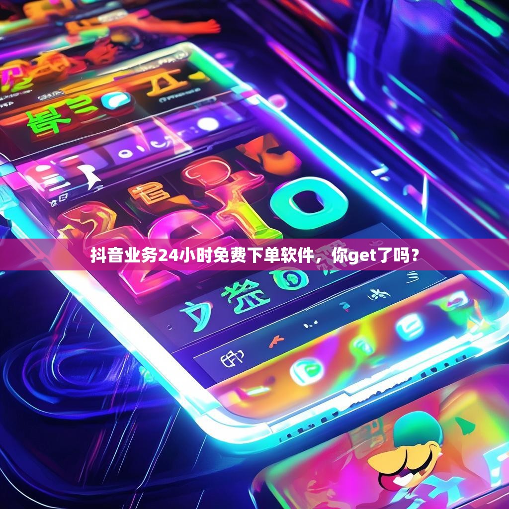 抖音业务24小时免费下单软件，你get了吗？