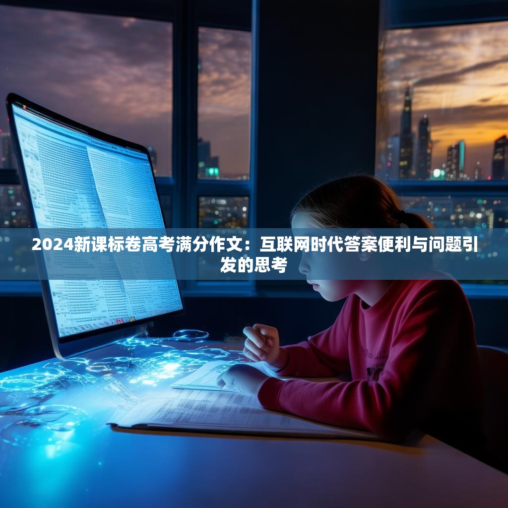 2024新课标卷高考满分作文：互联网时代答案便利与问题引发的思考