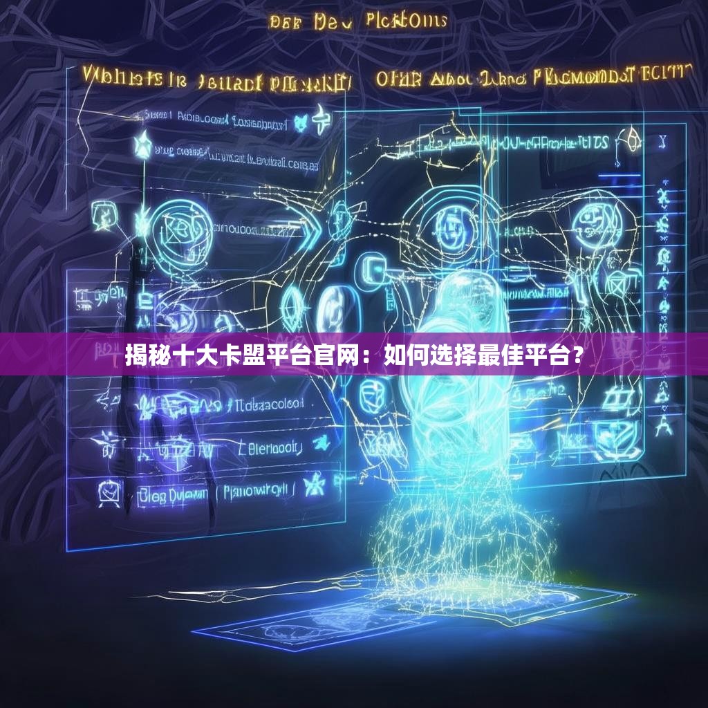 揭秘十大卡盟平台官网:如何选择最佳平台?