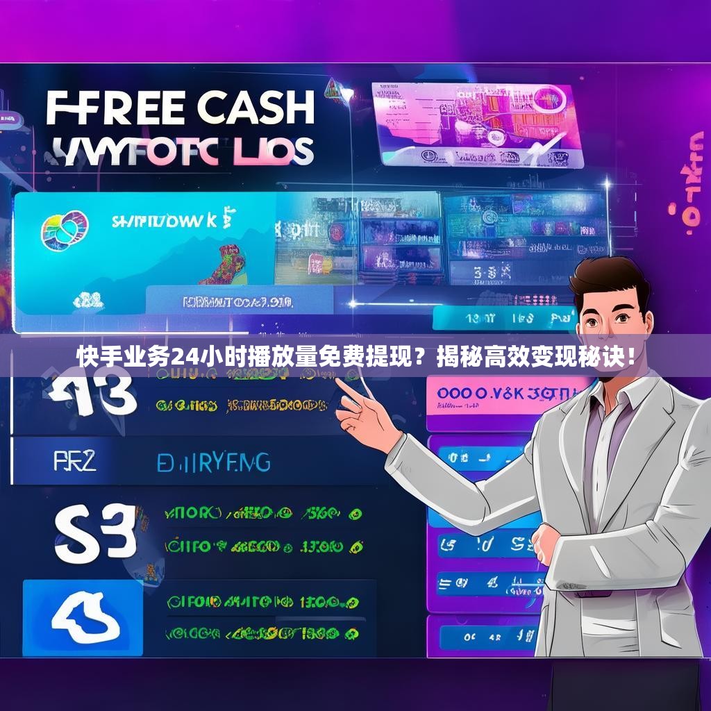 快手业务24小时播放量免费提现？揭秘高效变现秘诀！