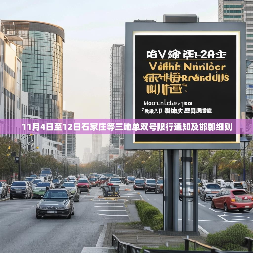 11月4日至12日石家庄等三地单双号限行通知及邯郸细则
