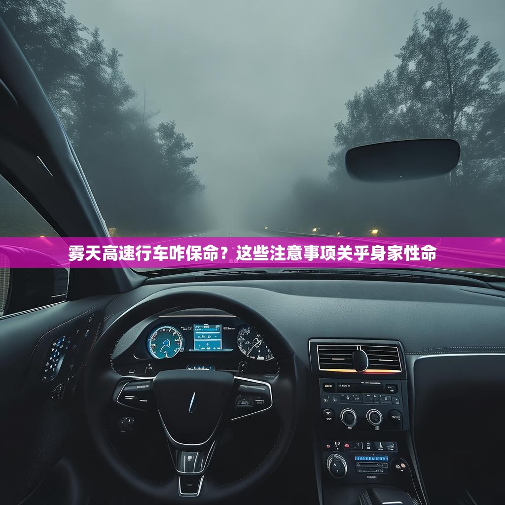 雾天高速行车咋保命？这些注意事项关乎身家性命