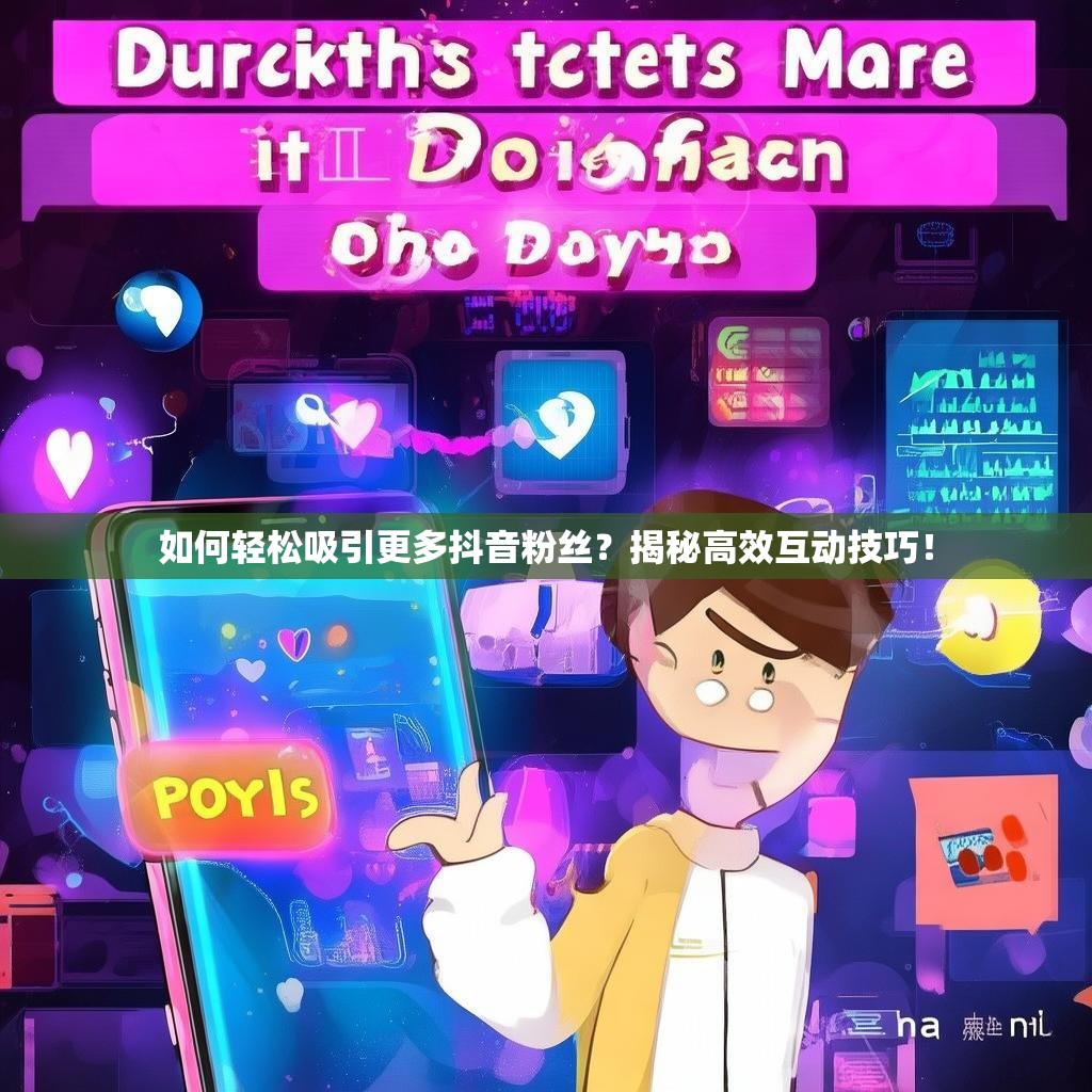 如何轻松吸引更多抖音粉丝？揭秘高效互动技巧！