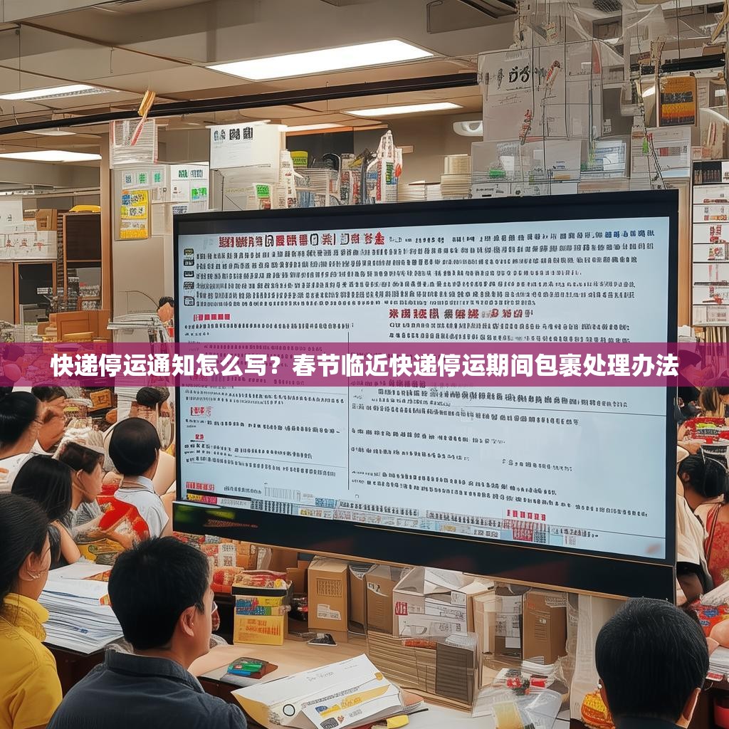 快递停运通知怎么写？春节临近快递停运期间包裹处理办法