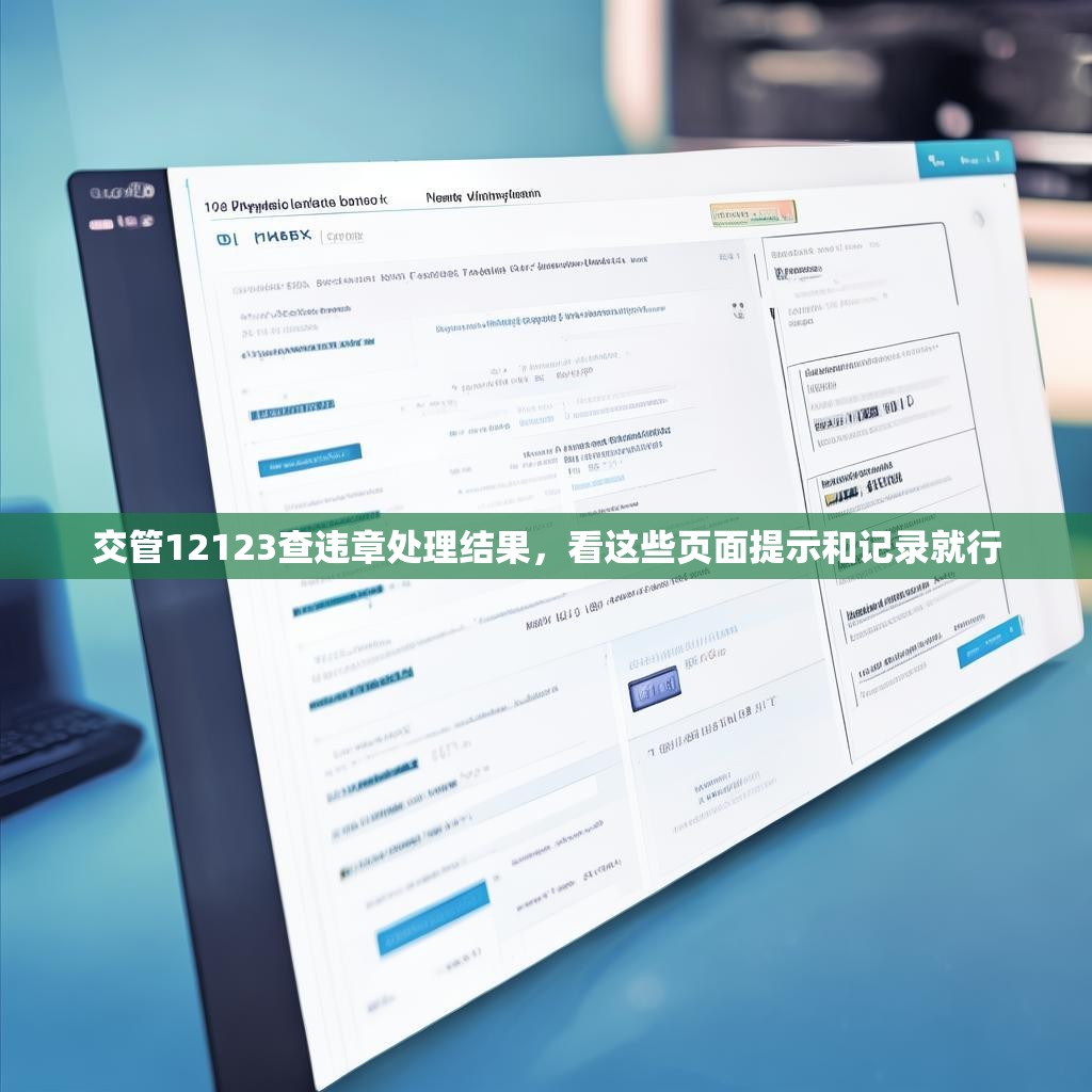 交管12123查违章处理结果，看这些页面提示和记录就行