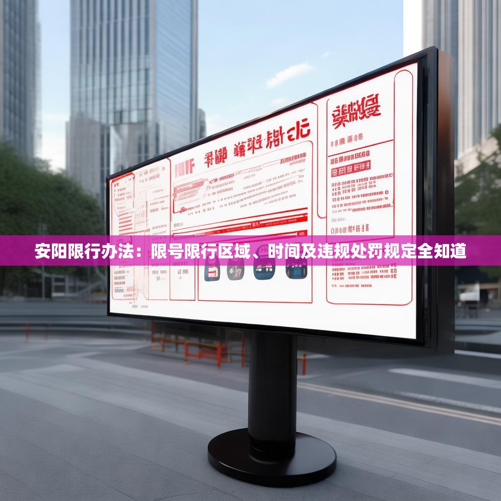 安阳限行办法：限号限行区域、时间及违规处罚规定全知道