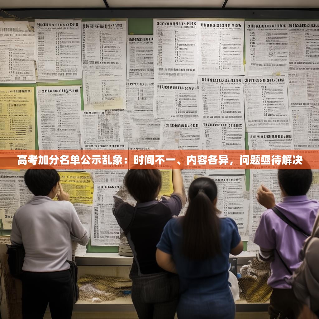 高考加分名单公示乱象：时间不一、内容各异，问题亟待解决