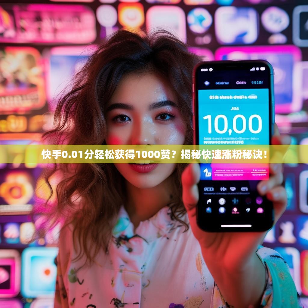 快手0.01分轻松获得1000赞？揭秘快速涨粉秘诀！