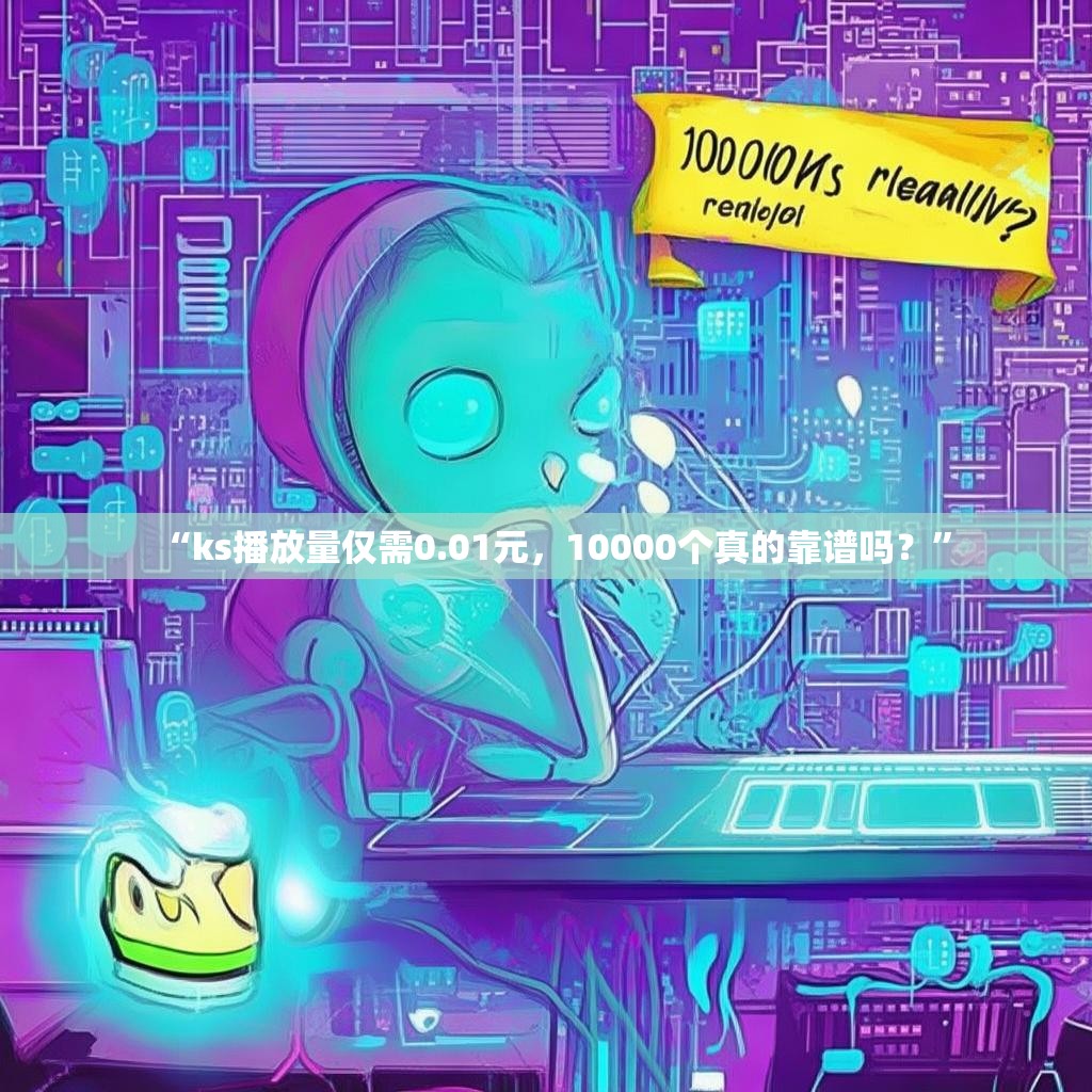 “ks播放量仅需0.01元，10000个真的靠谱吗？”