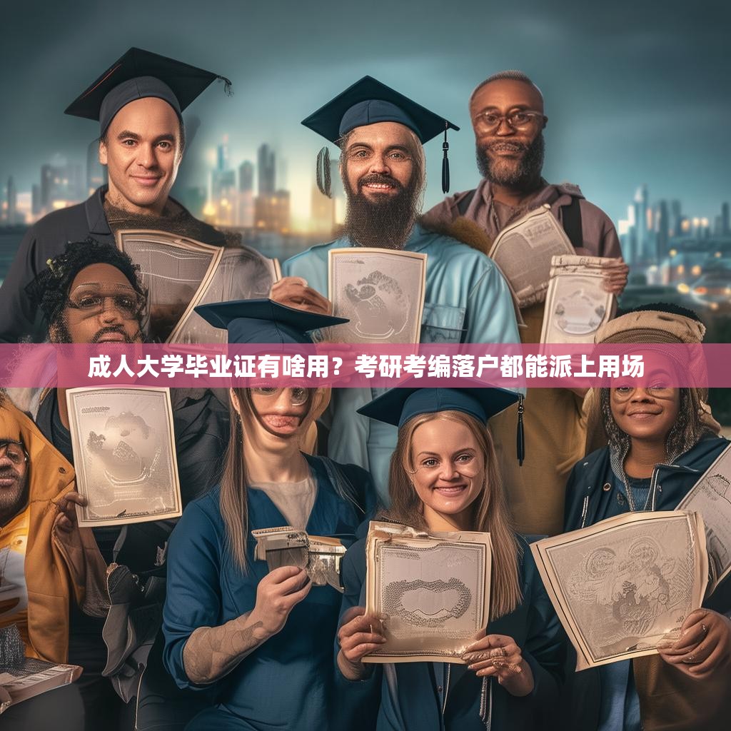 成人大学毕业证有啥用？考研考编落户都能派上用场