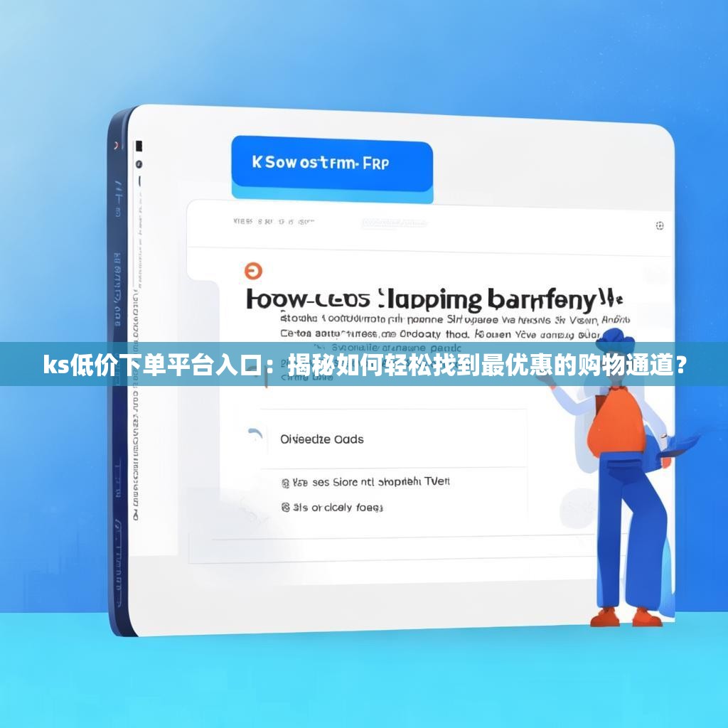 ks低价下单平台入口：揭秘如何轻松找到最优惠的购物通道？