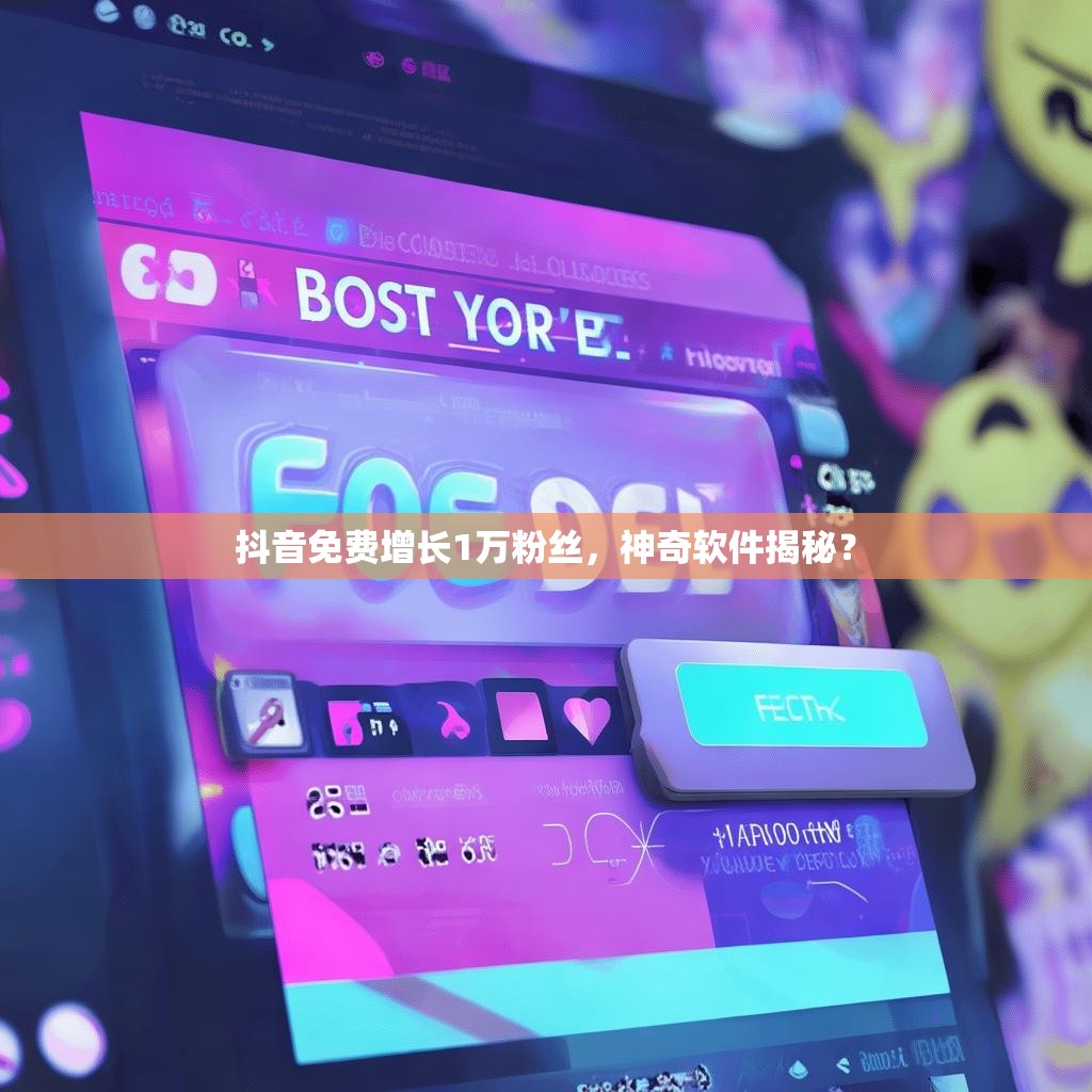抖音免费增长1万粉丝，神奇软件揭秘？