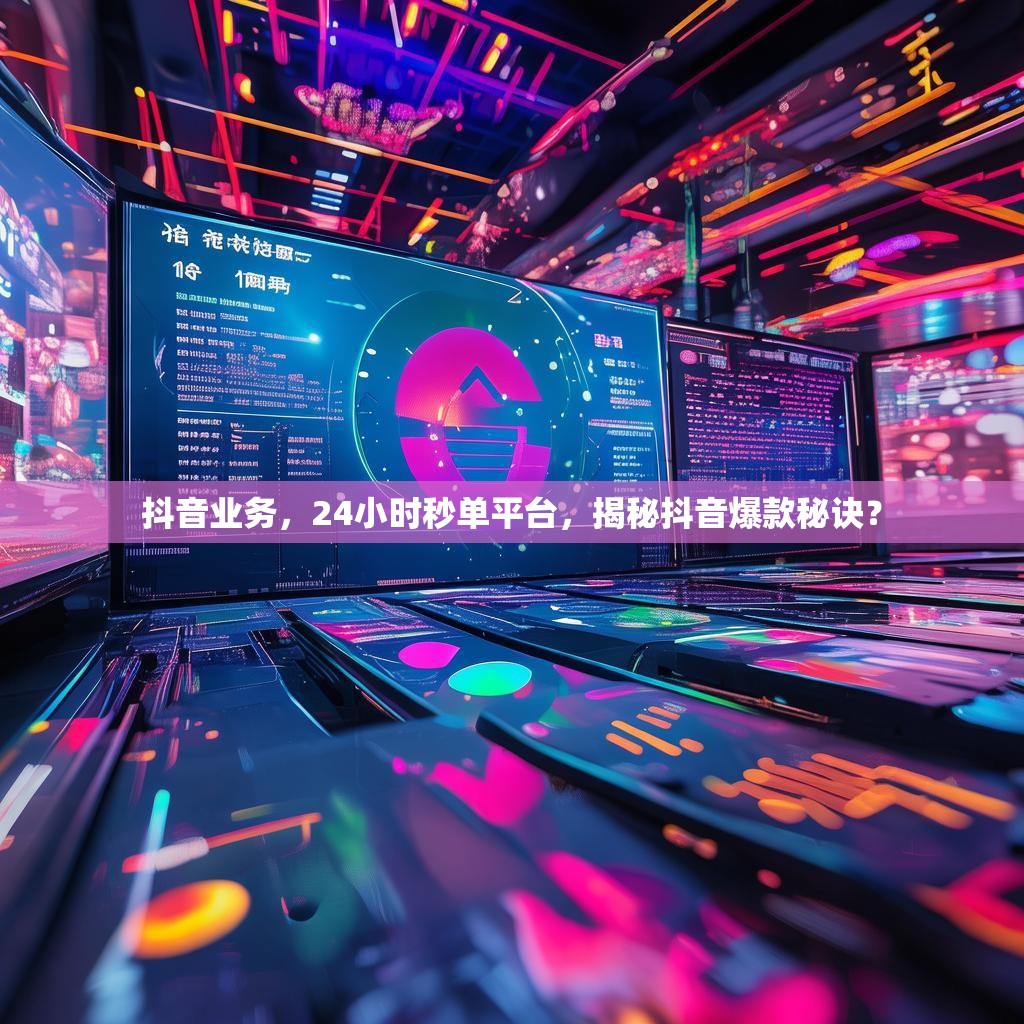 抖音业务，24小时秒单平台，揭秘抖音爆款秘诀？