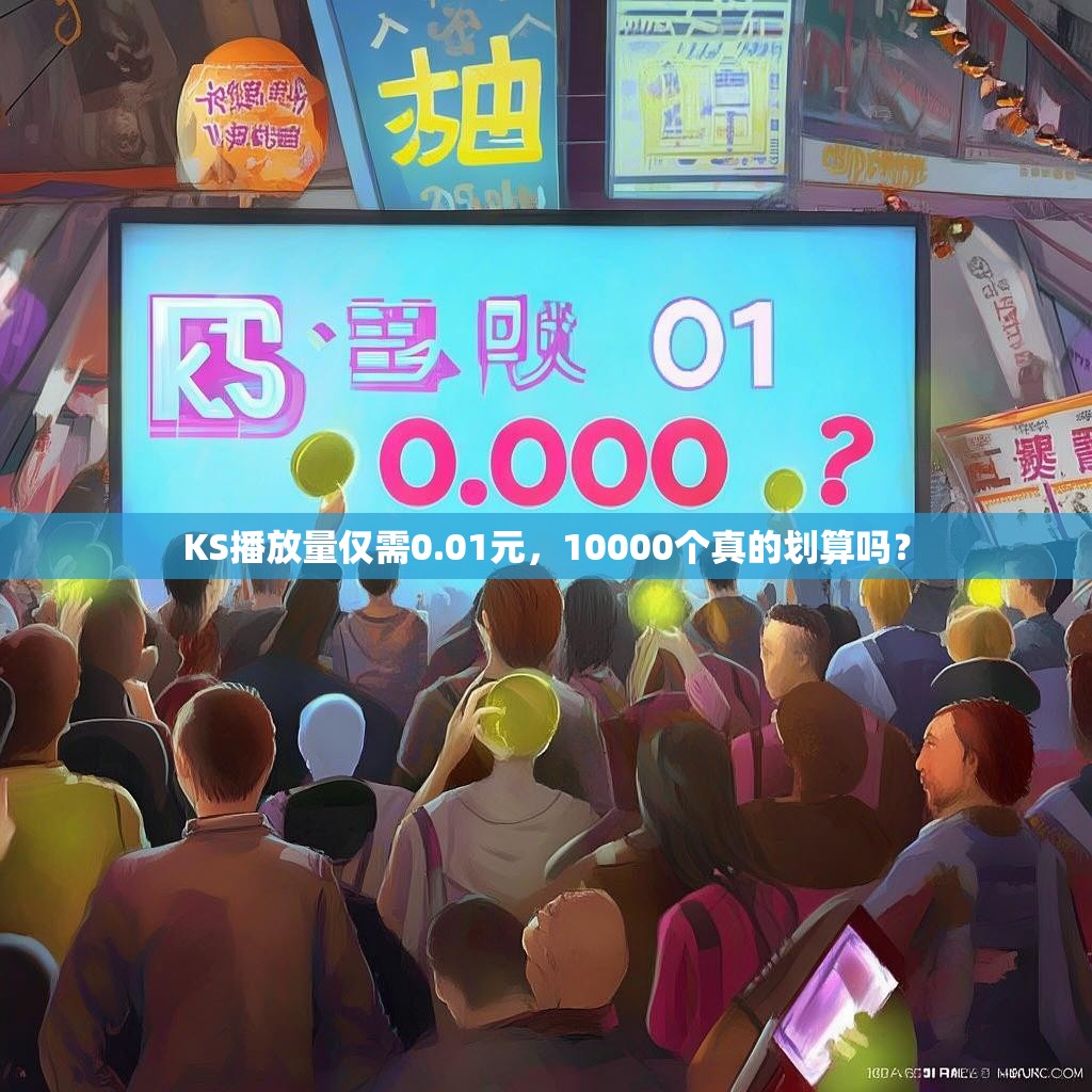 KS播放量仅需0.01元，10000个<strong><mark>真的划算吗</mark></strong>？