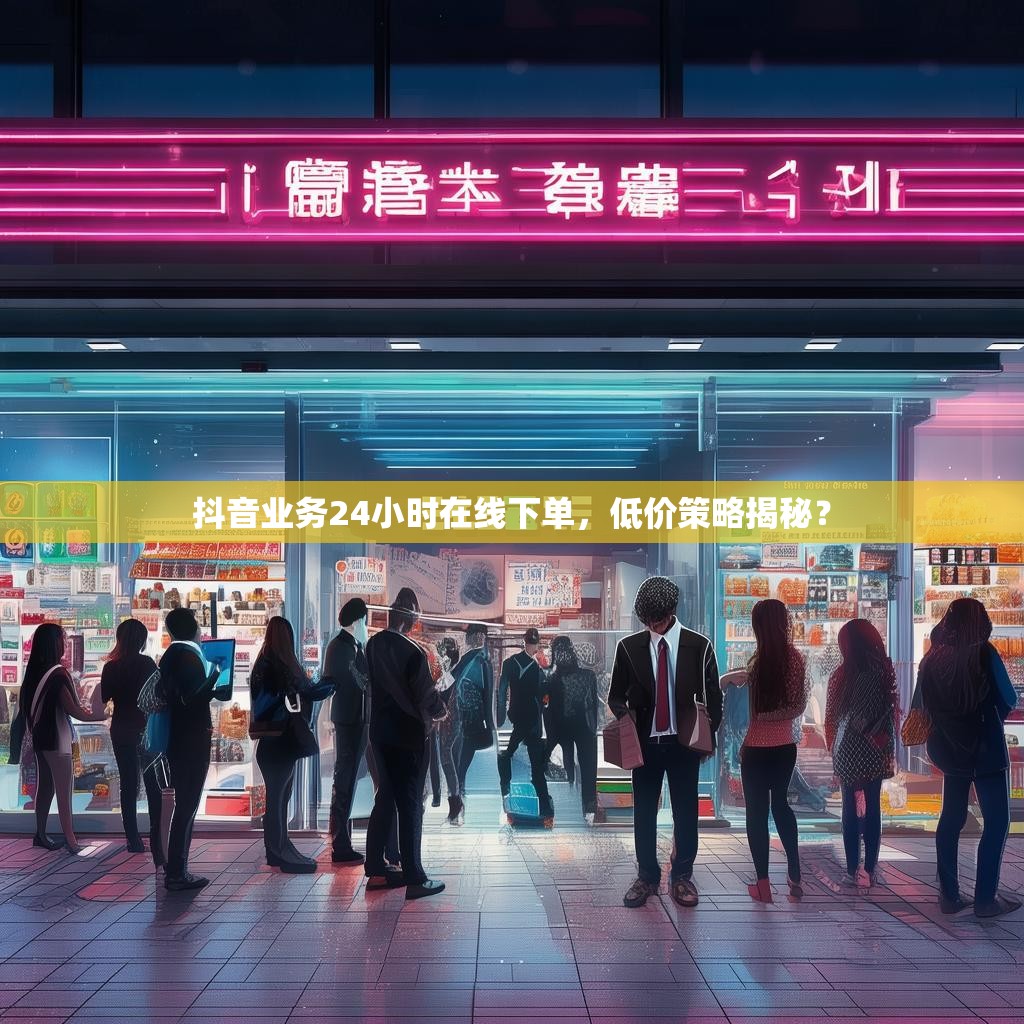 抖音业务24小时在线下单，低价策略揭秘？