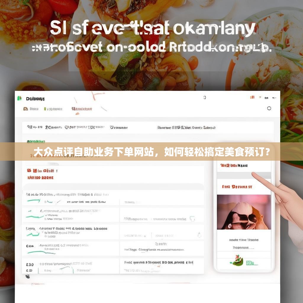 大众点评自助业务下单网站，如何<strong><mark>轻松搞定</mark></strong>美食预订？