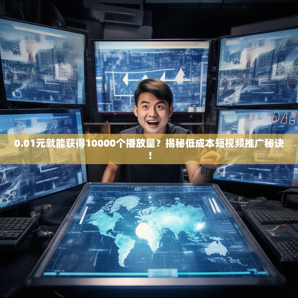 0.01元就能获得10000个播放量？揭秘低成本短视频推广秘诀！