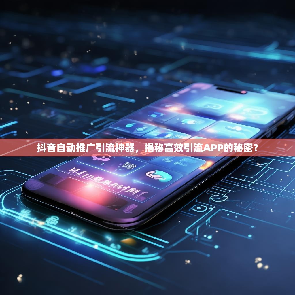 抖音自动推广引流神器,揭秘高效引流APP的秘密?
