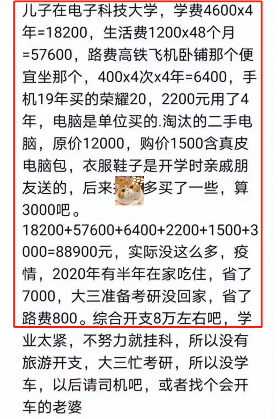 大一新生父母看过来!4年大学要花多少钱?答案都在这了